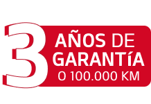 3 años de garantía